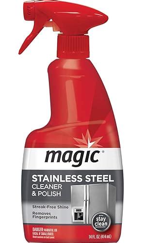 Magic stainless steel cleaner and polish
